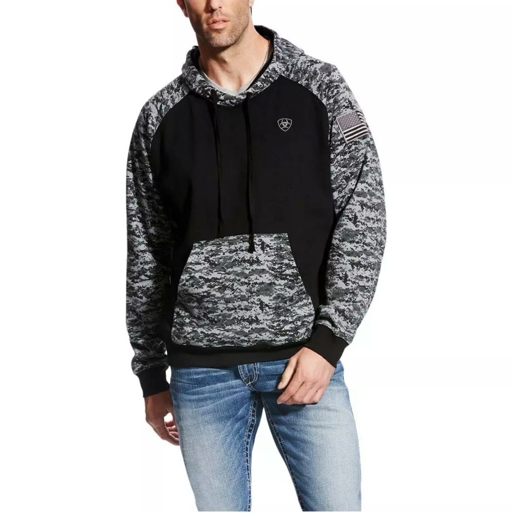 Ariat Patriot Hoodie BLACK DIGI CAMO